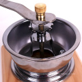 portable Popular Yellow color wooden manual coffee hand grinder mill